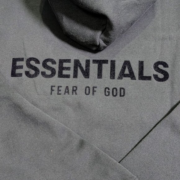 Fear of God Essentials Hoodie Stretch Limo Men's M Size Oversized Hoodie NWT - Picture 5 of 8